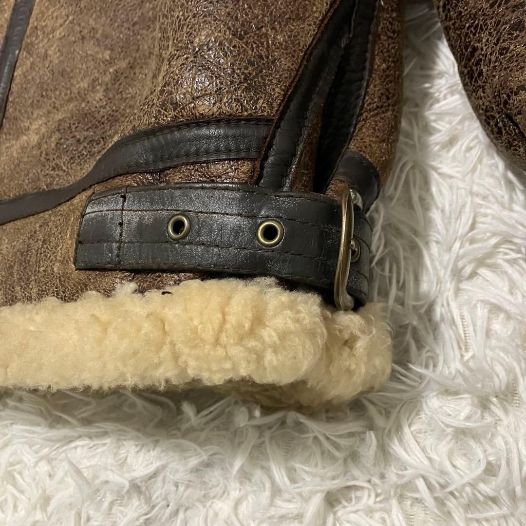 ムートンジャケット　フライトジャケット　B-3 リアルムートン　シープスキン　L