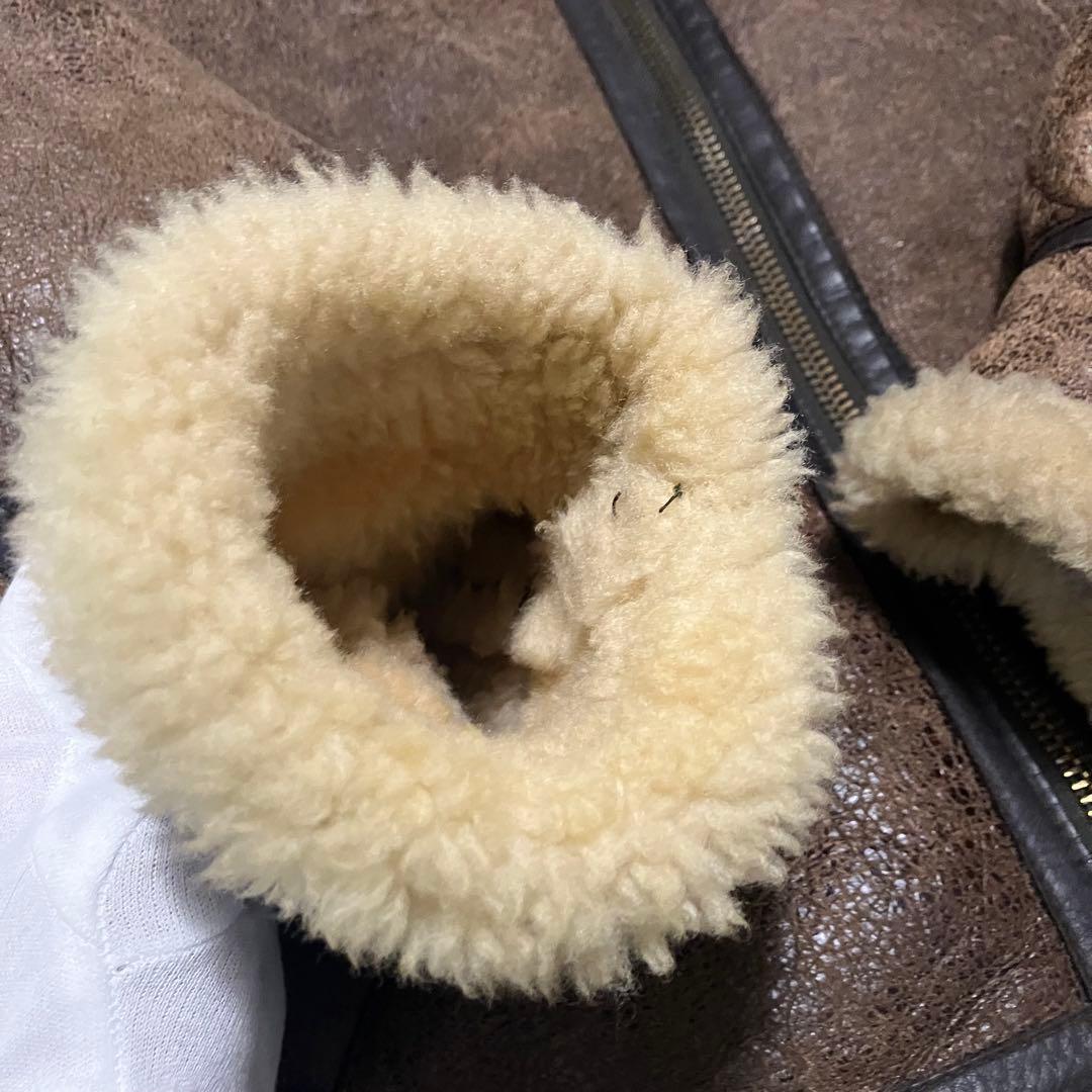 ムートンジャケット　フライトジャケット　B-3 リアルムートン　シープスキン　L