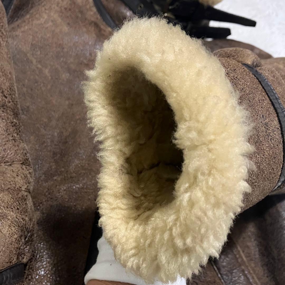 ムートンジャケット　フライトジャケット　B-3 リアルムートン　シープスキン　L