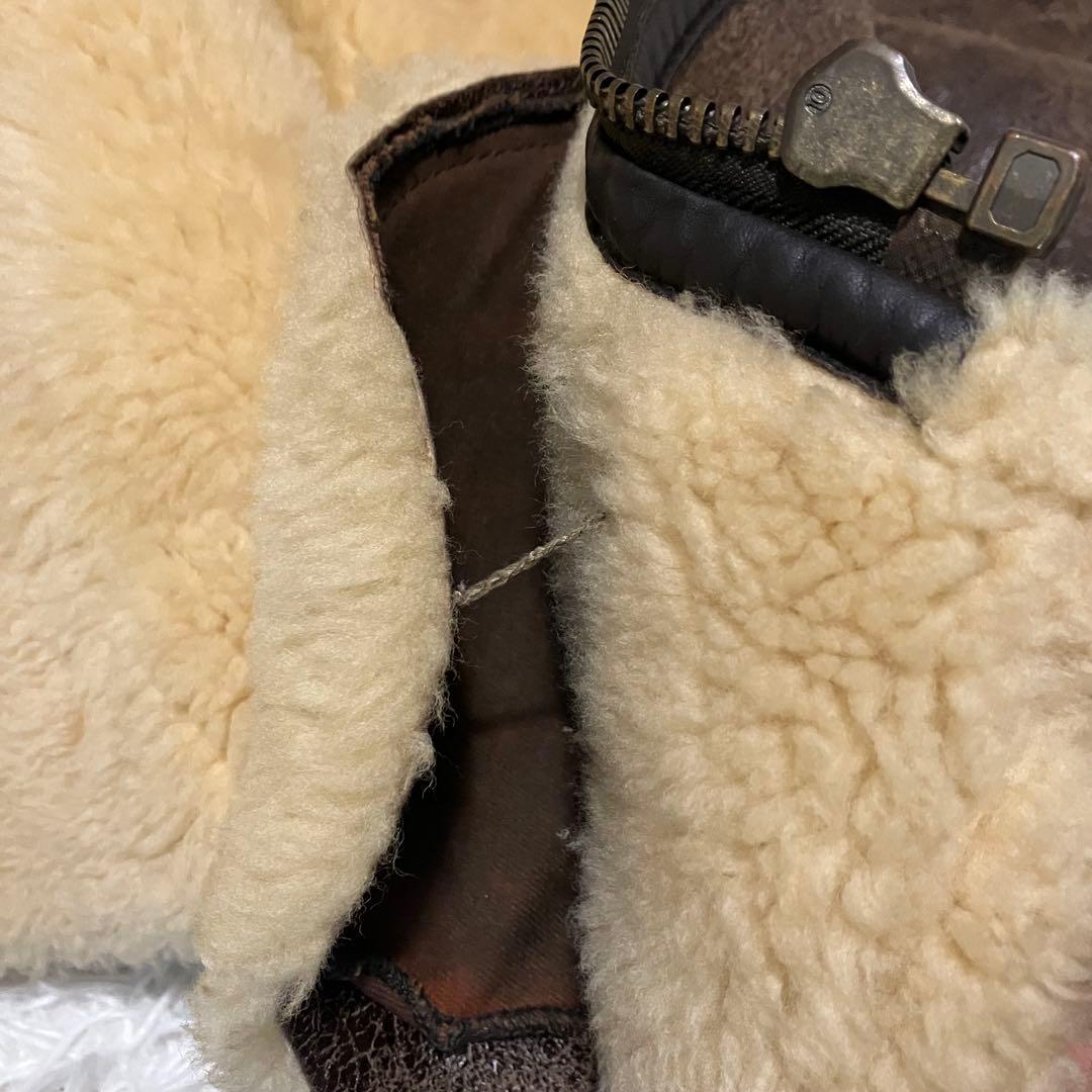 ムートンジャケット　フライトジャケット　B-3 リアルムートン　シープスキン　L