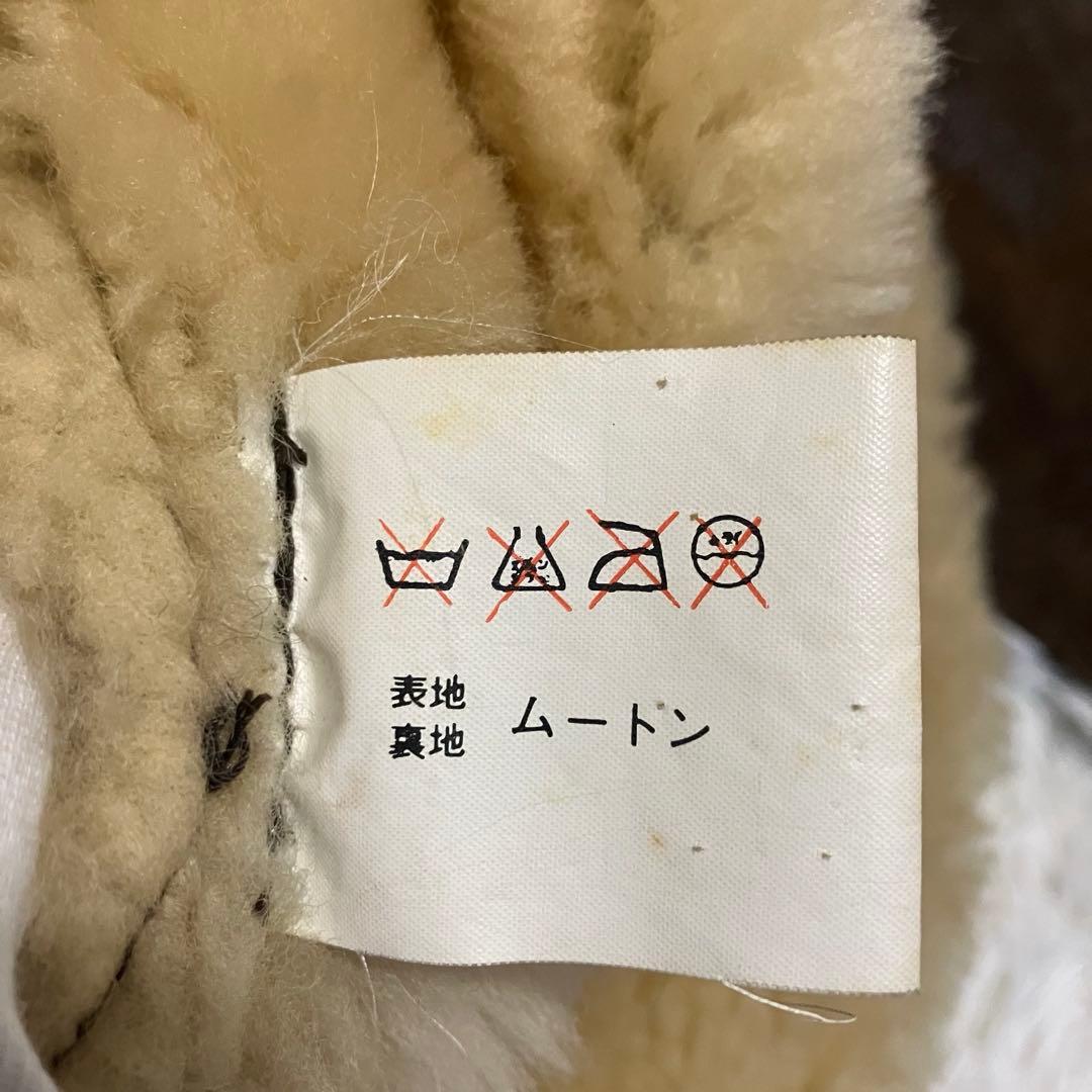 ムートンジャケット　フライトジャケット　B-3 リアルムートン　シープスキン　L