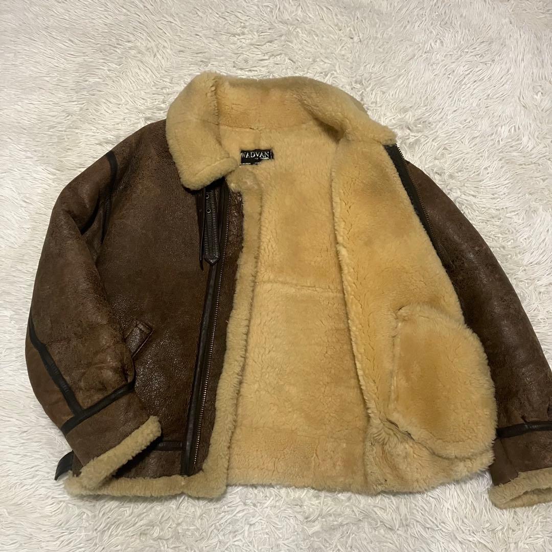 ムートンジャケット　フライトジャケット　B-3 リアルムートン　シープスキン　L