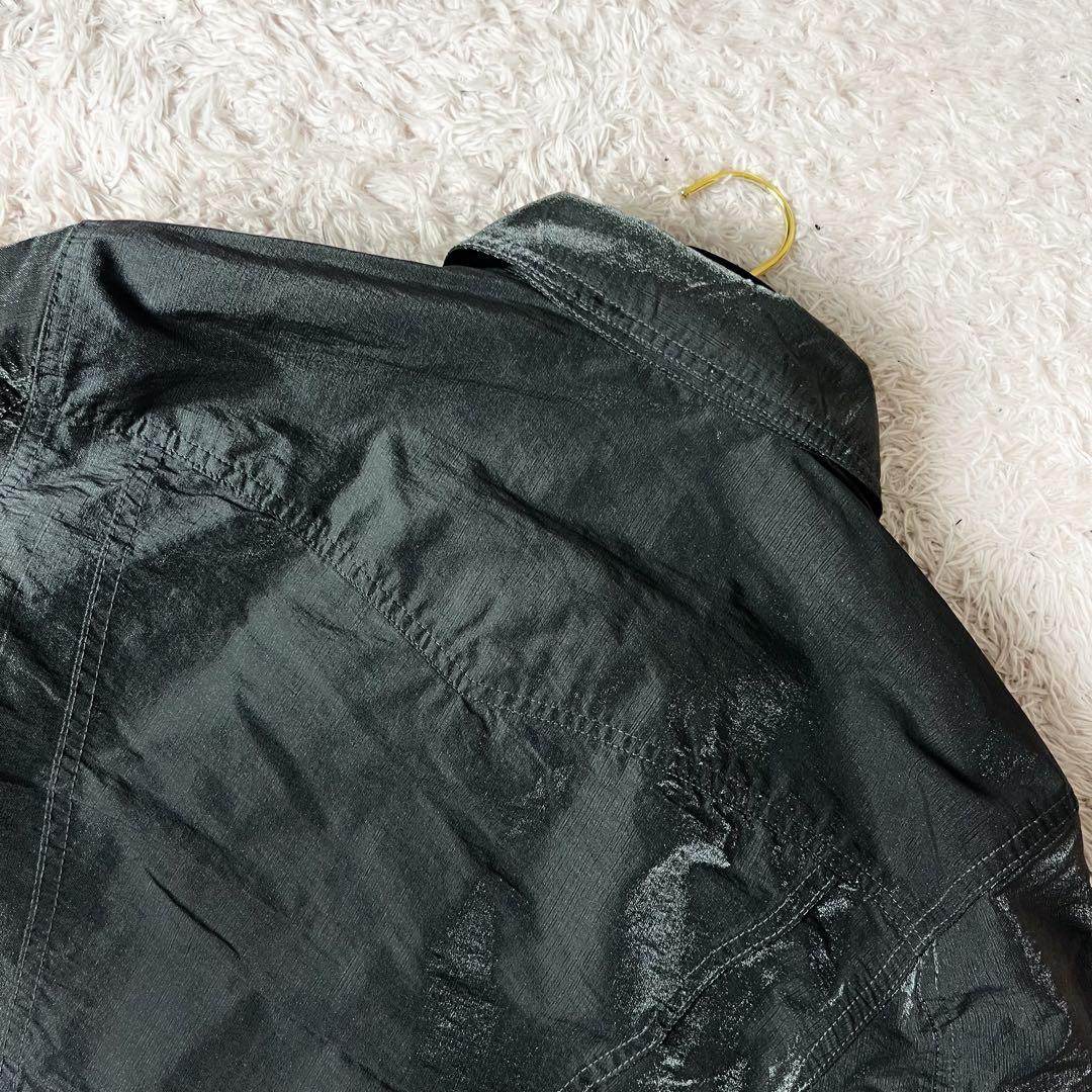 ヴェルサーチ デニムジャケット メデューサボタン ロゴ ブラック 黒 M