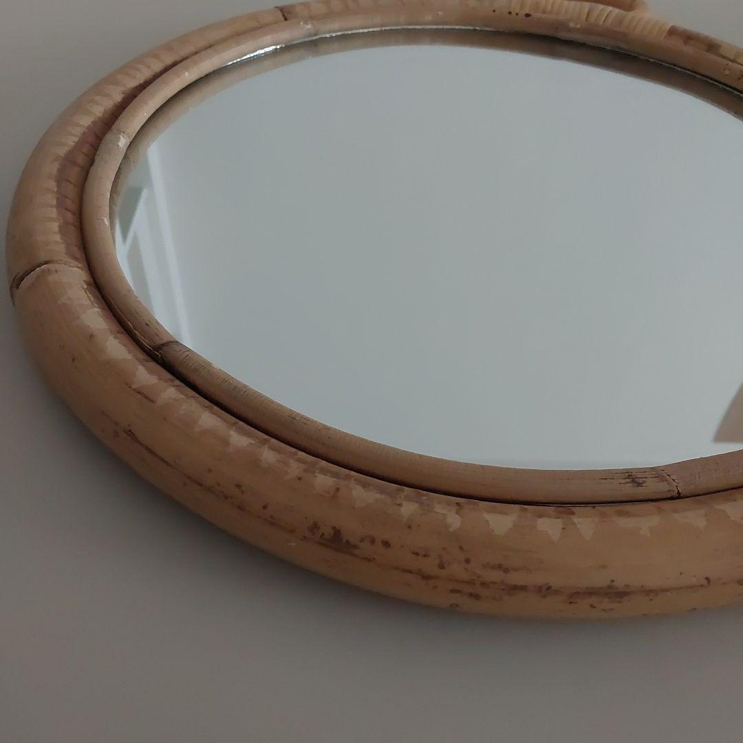 ELLA　MIRROR　エラミラー　ラタンミラー　40cm