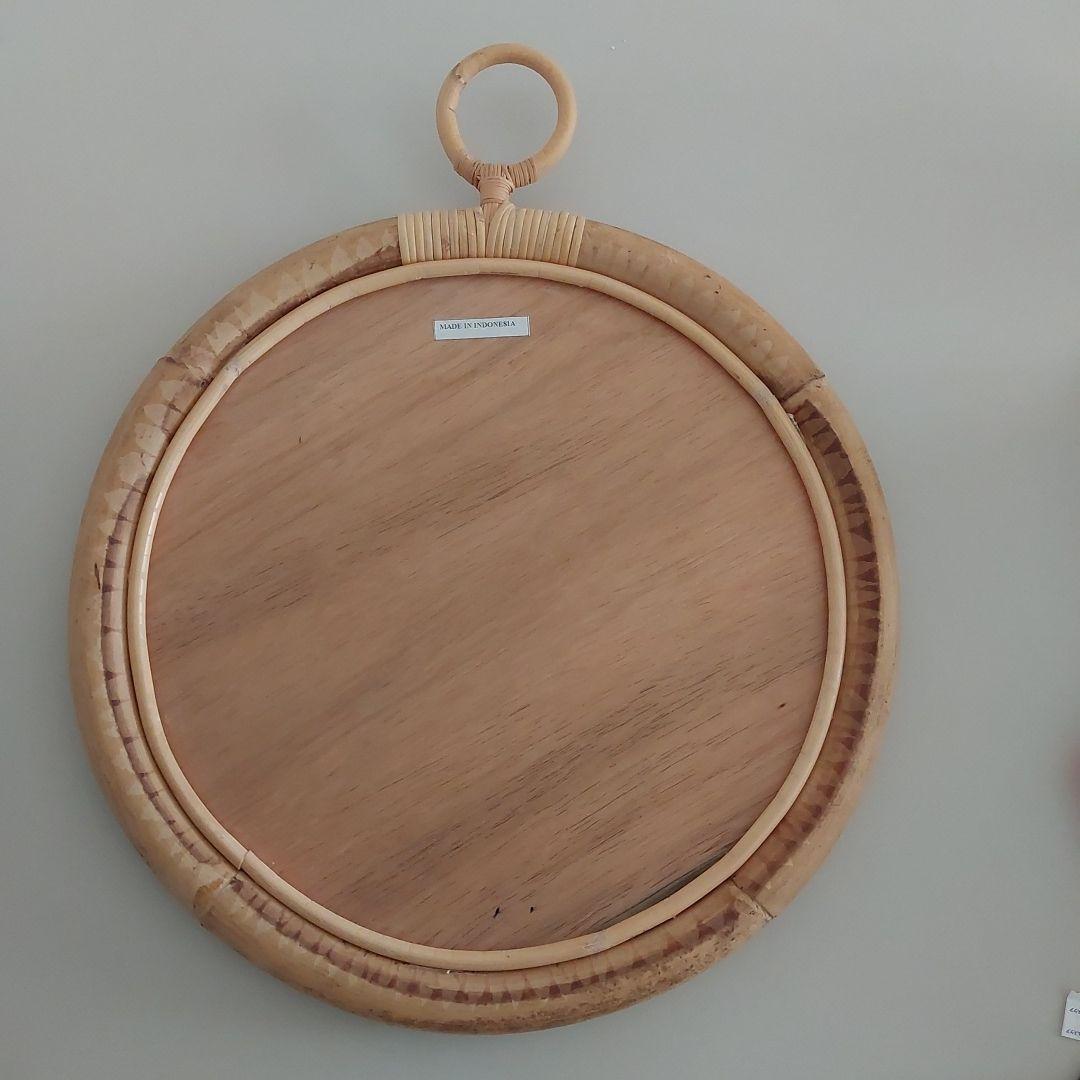 ELLA　MIRROR　エラミラー　ラタンミラー　40cm