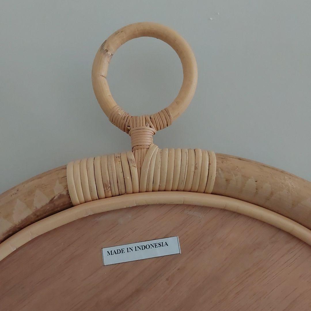 ELLA　MIRROR　エラミラー　ラタンミラー　40cm