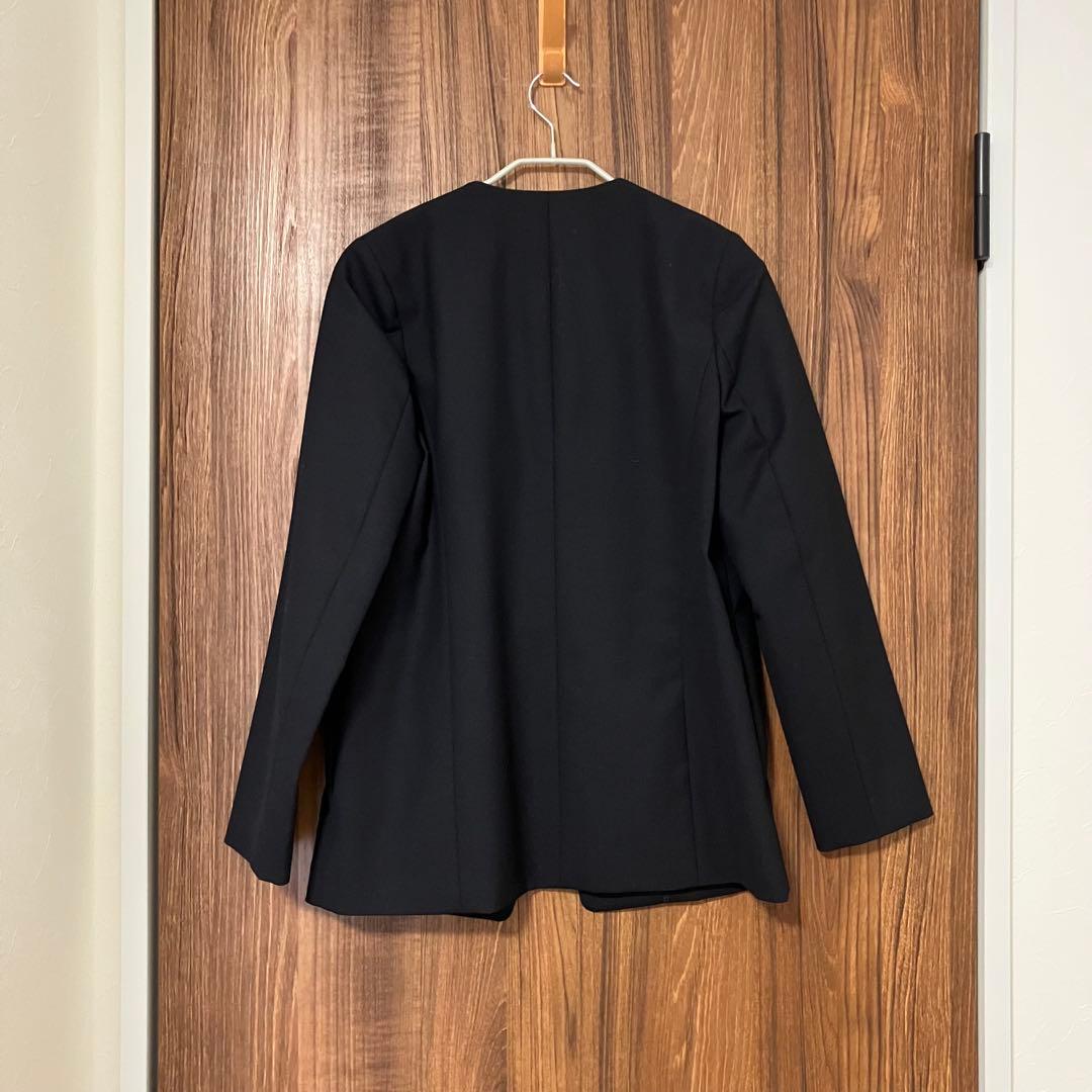 Demi-luxe BEAMS ノーカラーウールジャケット　34