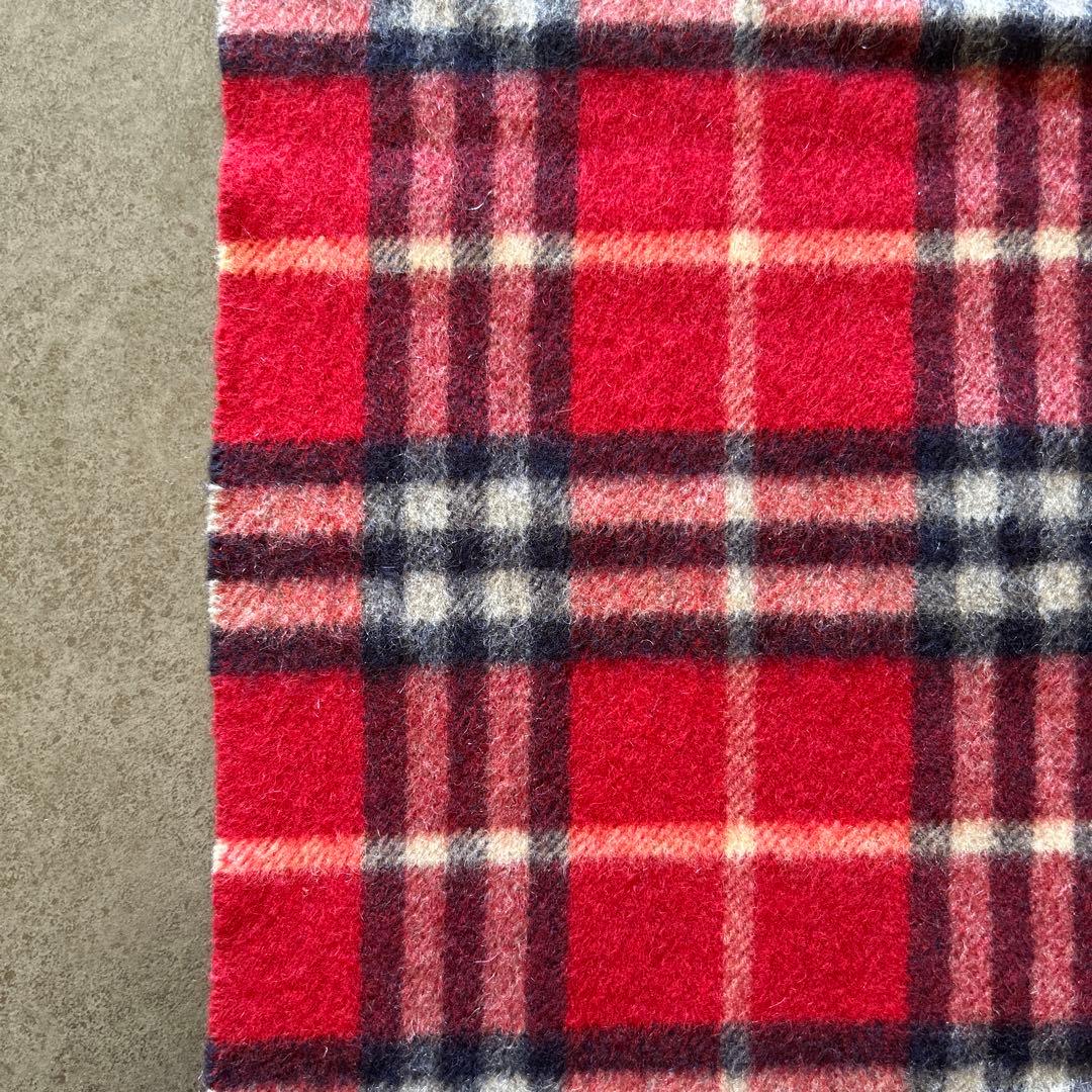 Burberryカシミヤマフラー【赤】