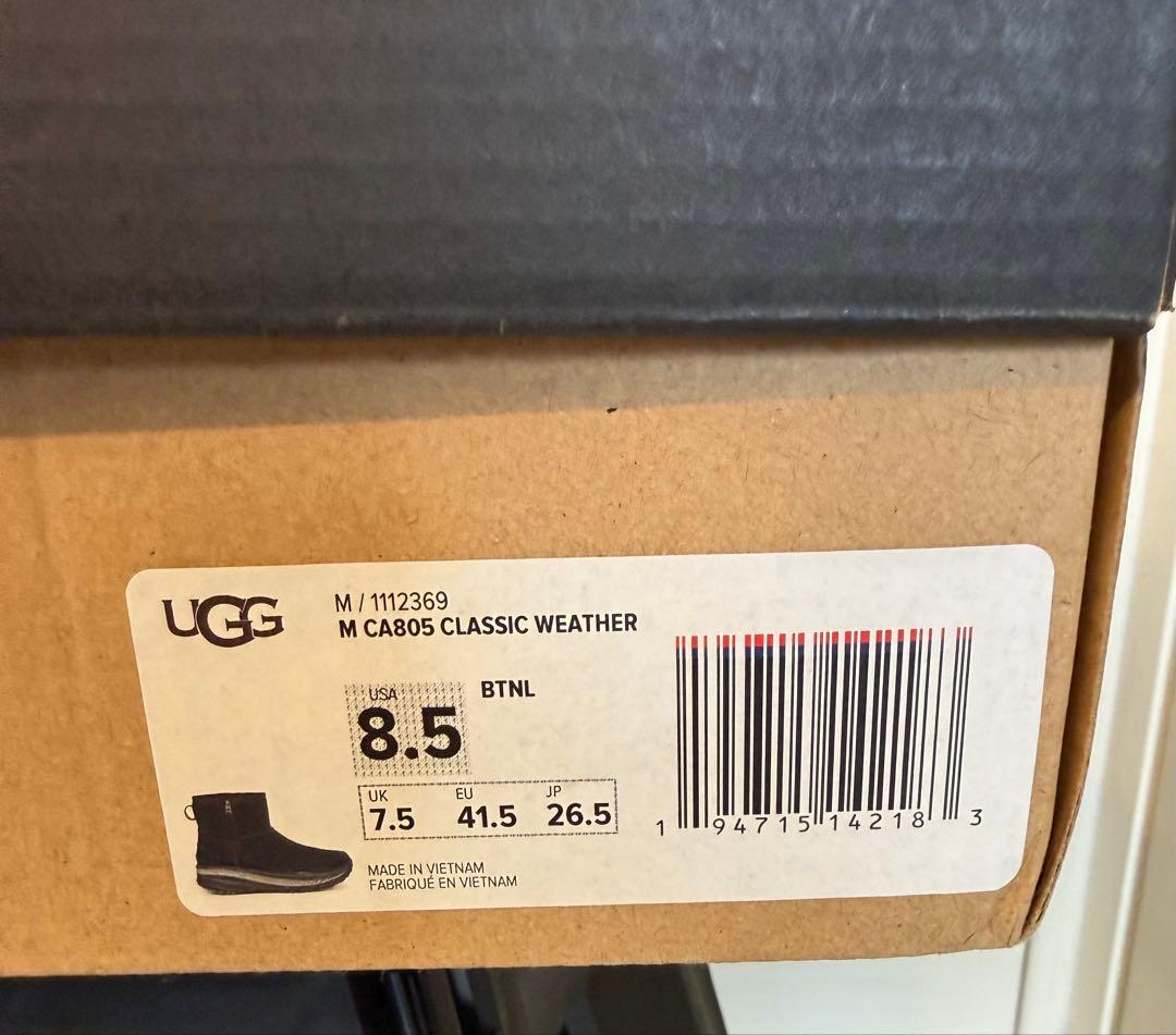 UGG Classic Weather ブラック8.5