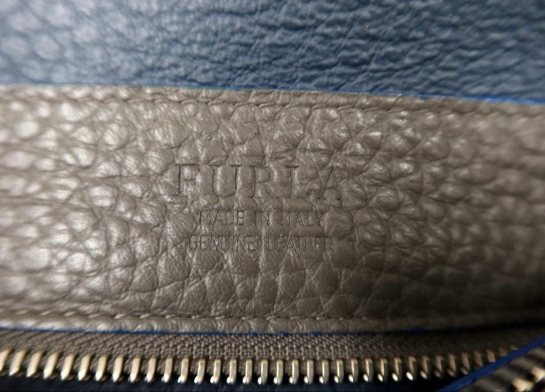 あきせい　フルラ　ジョーべ　レザー トートバッグ グレー