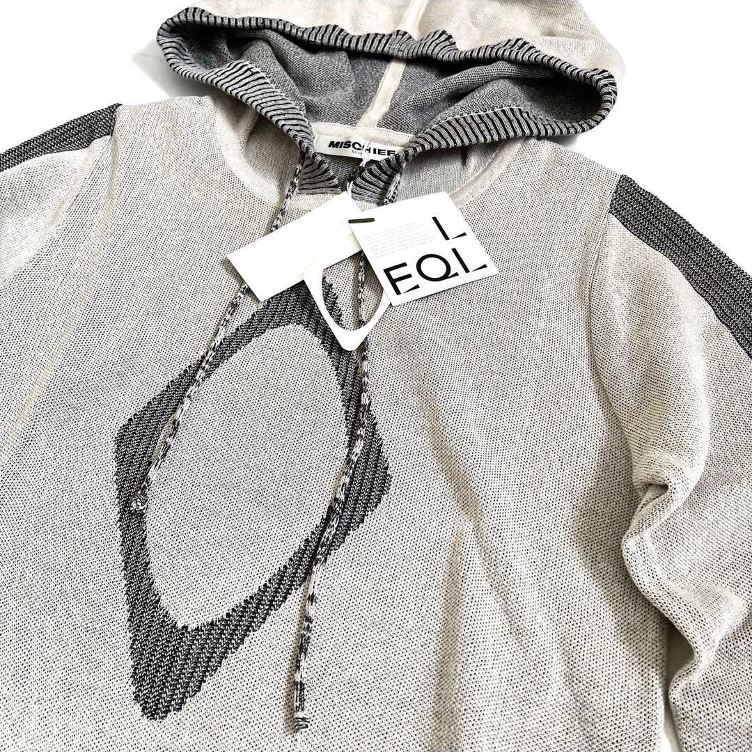 MSCHF RHOMBUS KNIT HOODIE BEIGE（M）