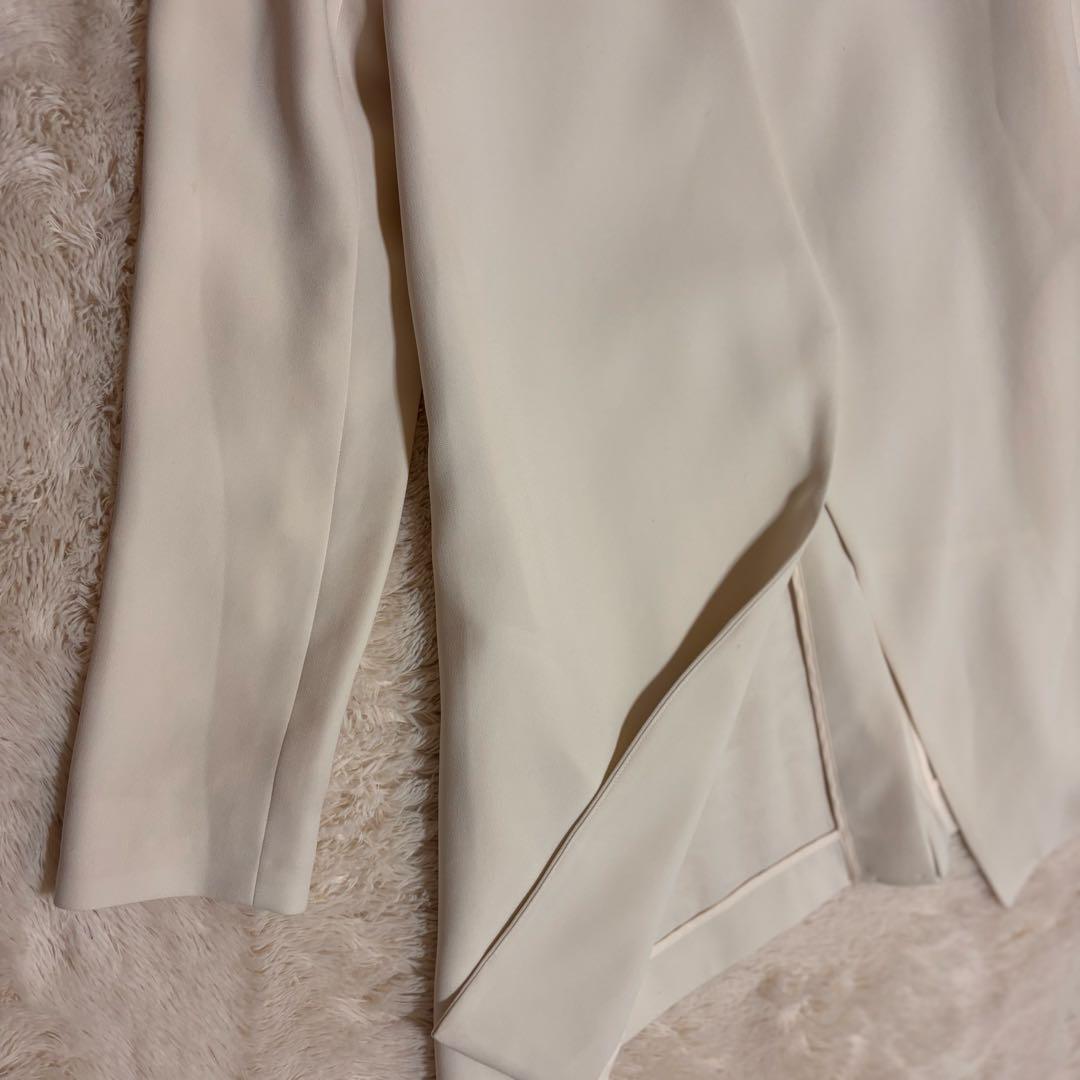 Theory セオリー 白 ロング ジャケット カーディガン 卒服 入園入学