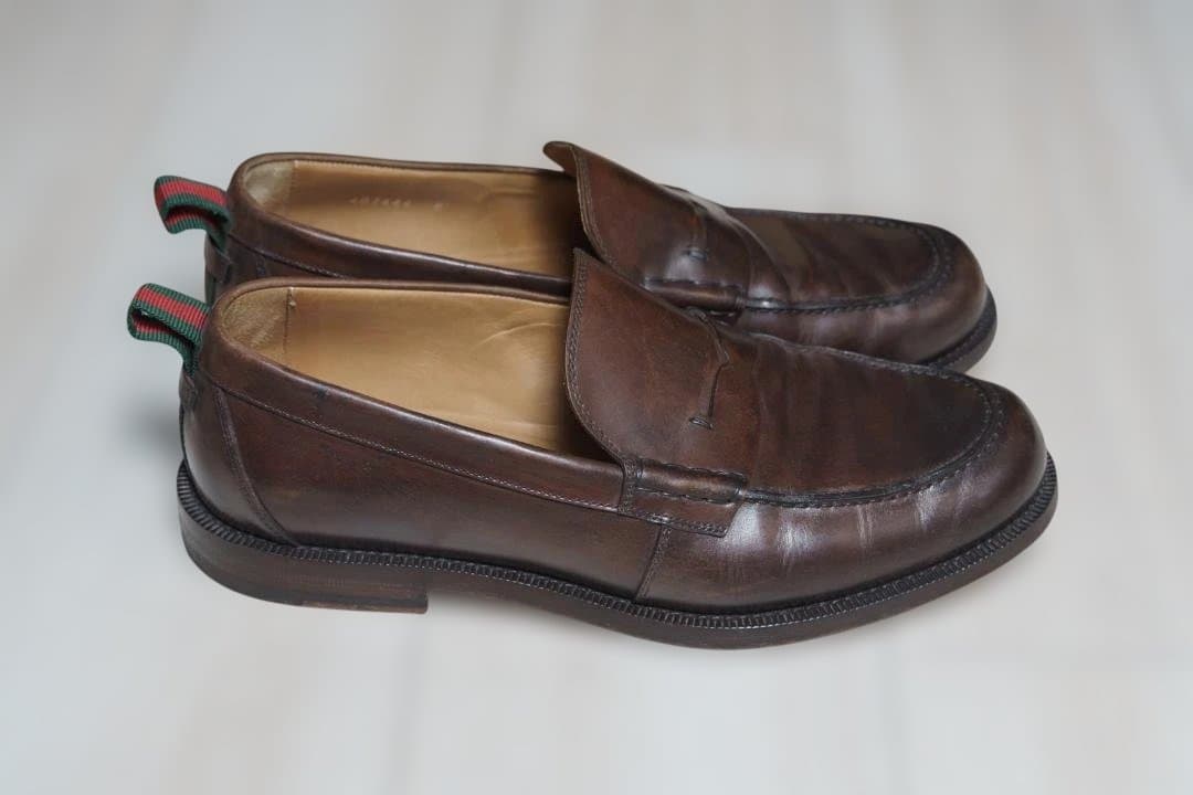 GUCCI ブラウン ローファー 8サイズ　中古品