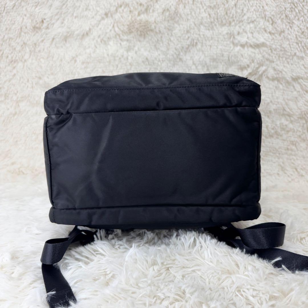 極美品 現行タグ ポーター タイム リュック 2層 A4 ナイロン 黒