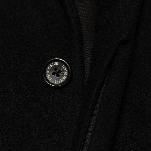 良品 定価70400円 COOTIE ウールモッサ チェスターコート ブラックM