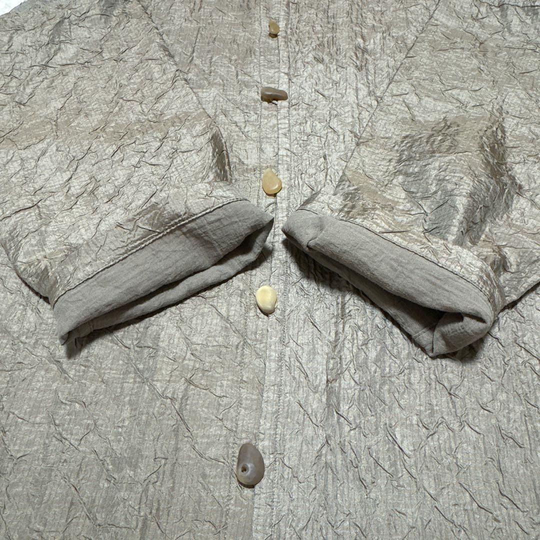未使用級　ヨーガンレール　シルクコットンダブル　水牛ボタン　24aw 羽織コート