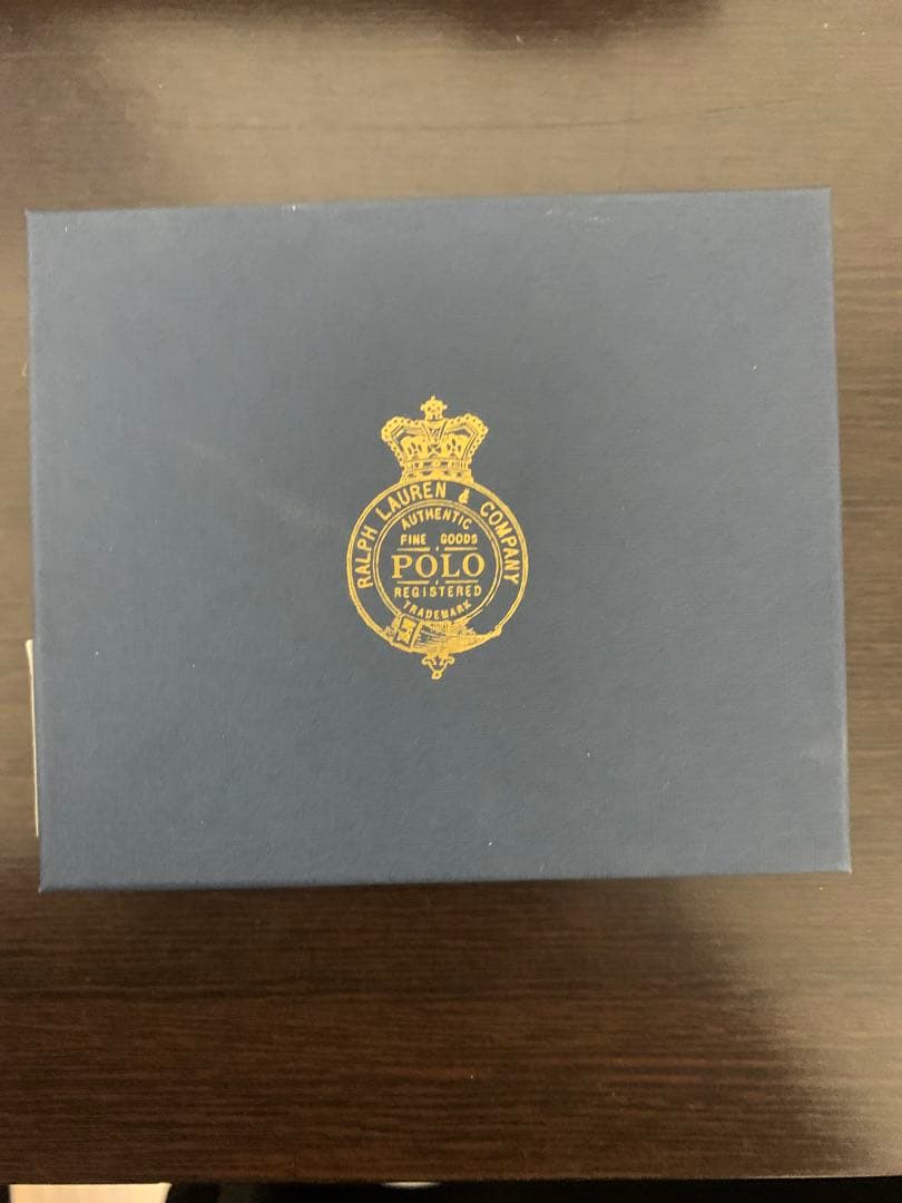 POLO RALPH LAUREN ポロラルフローレン 二つ折り財布ブラック本革