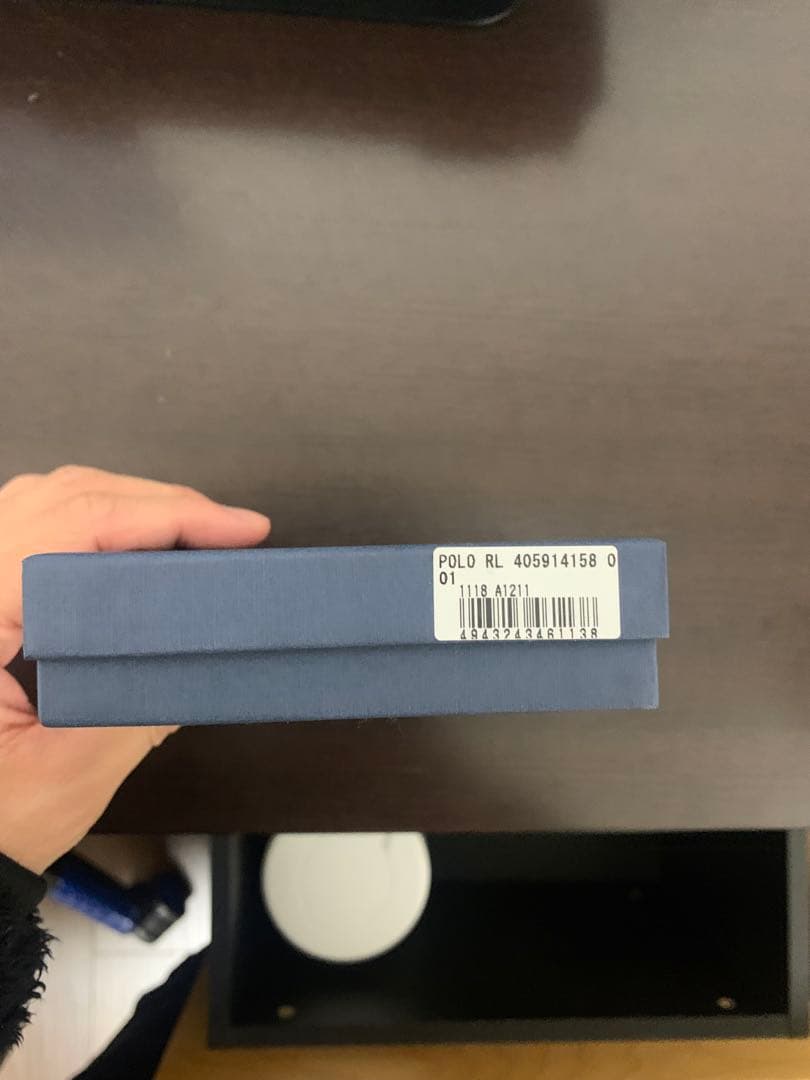 POLO RALPH LAUREN ポロラルフローレン 二つ折り財布ブラック本革