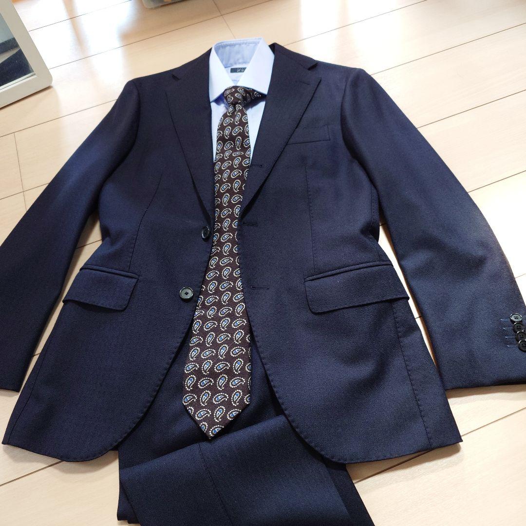 Brillaビームスの定価15万厚手ウールスーツ42