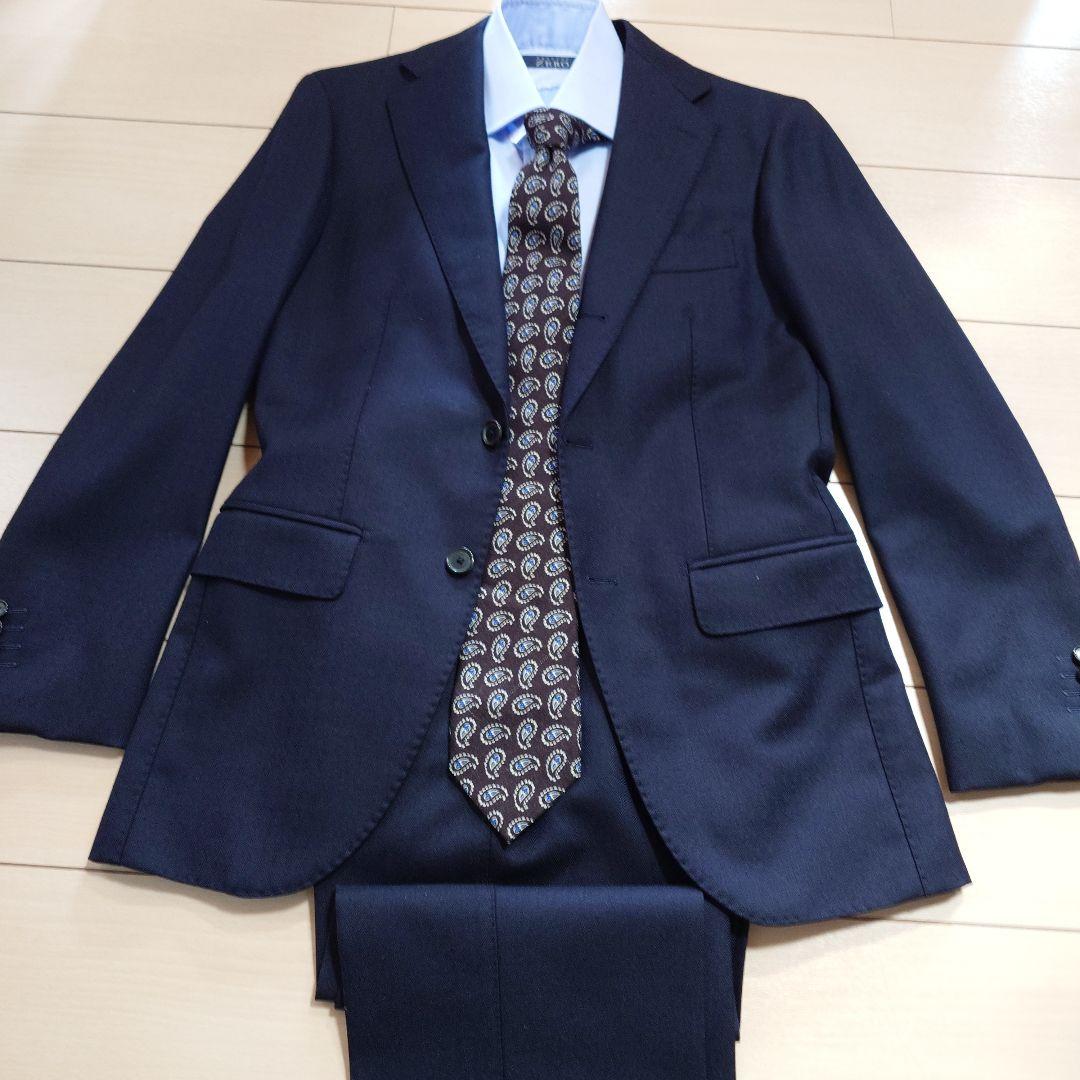 Brillaビームスの定価15万厚手ウールスーツ42