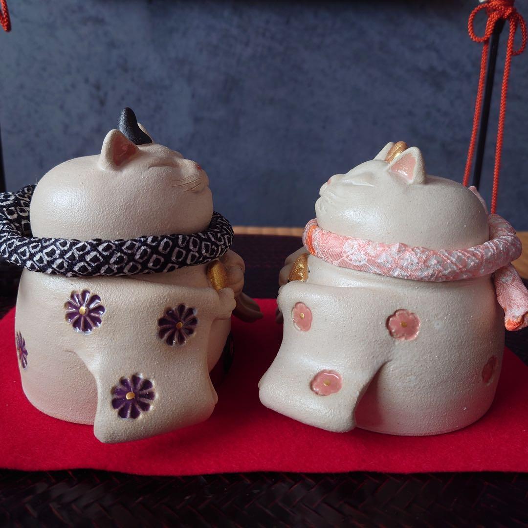 ❸だるま猫雛　m(*´꒳`*)m ※首輪付き