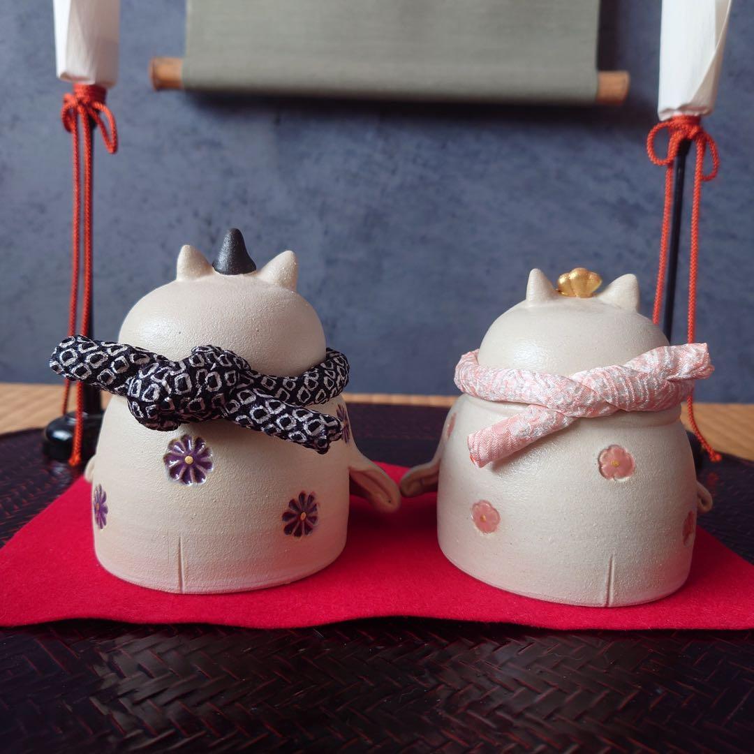 ❸だるま猫雛　m(*´꒳`*)m ※首輪付き