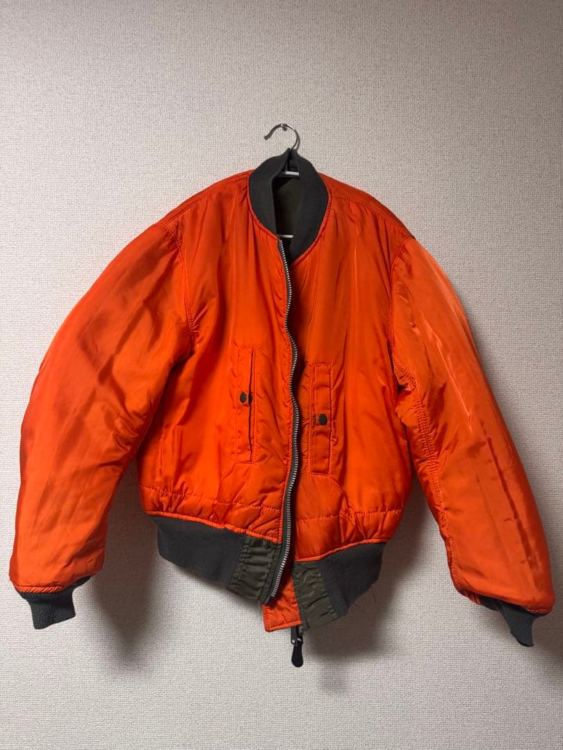 \"希少\" ALPHA アルファ　MA-1 Mサイズ　80s USA製