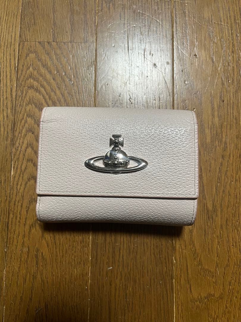 ヴィヴィアンウエストウッド 三つ折り財布 レザー ピンク