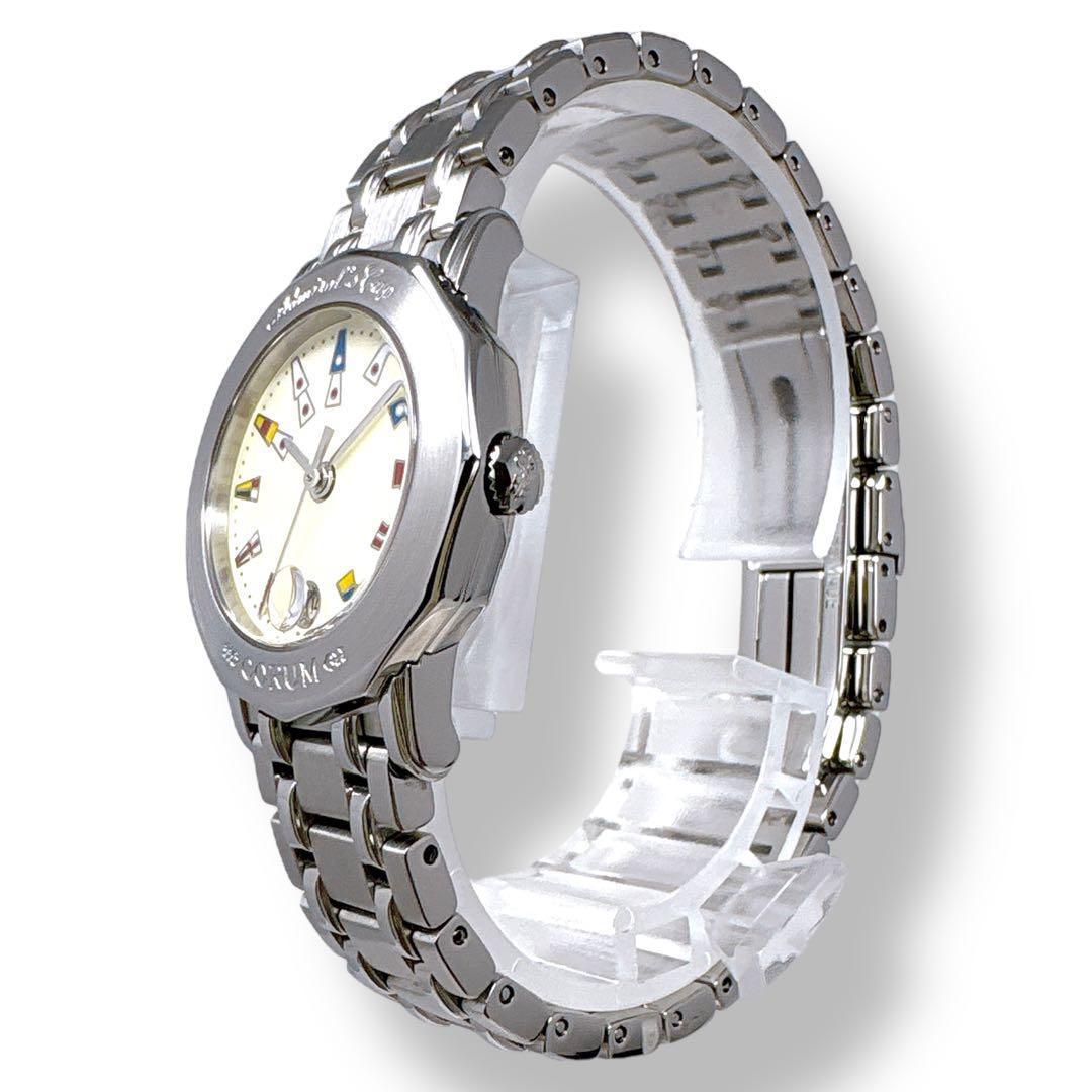 コルム アドミラルズカップ デイト クォーツ レディース 腕時計 ブランド 美品