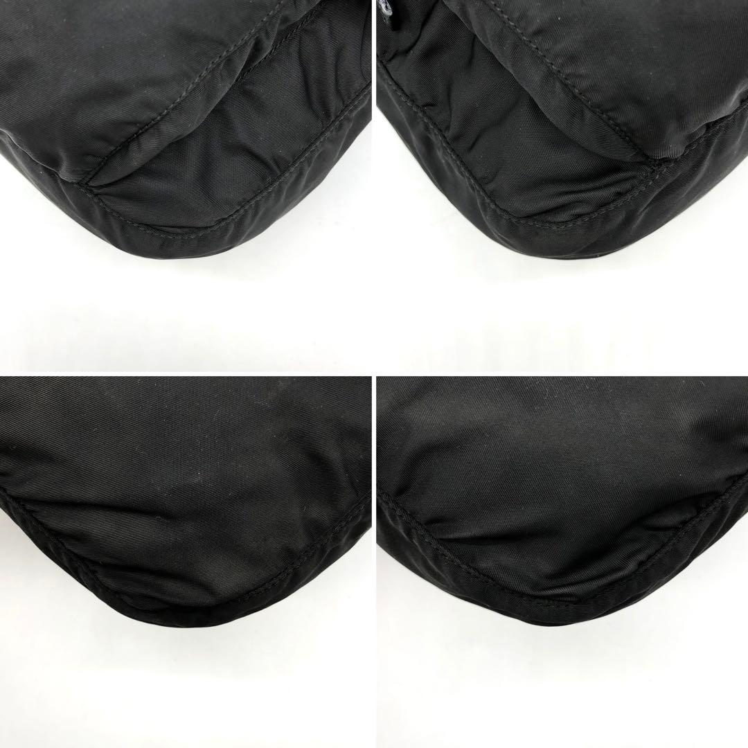 ✨ギャランティ付✨プラダ ショルダーバッグ ナイロン 三角ロゴ ベルト ブラック