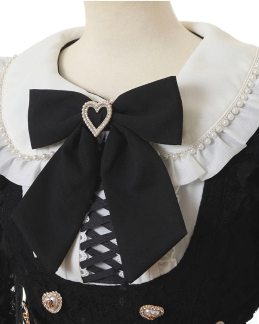 LIZLISA サイドハートバックルレースセットアップ