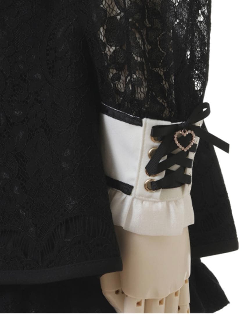 LIZLISA サイドハートバックルレースセットアップ