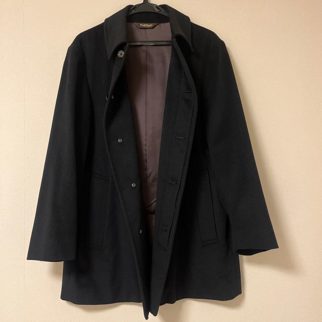 お値下げ美品Paul Stuartポール・スチュアート メンズ アンゴラコートM