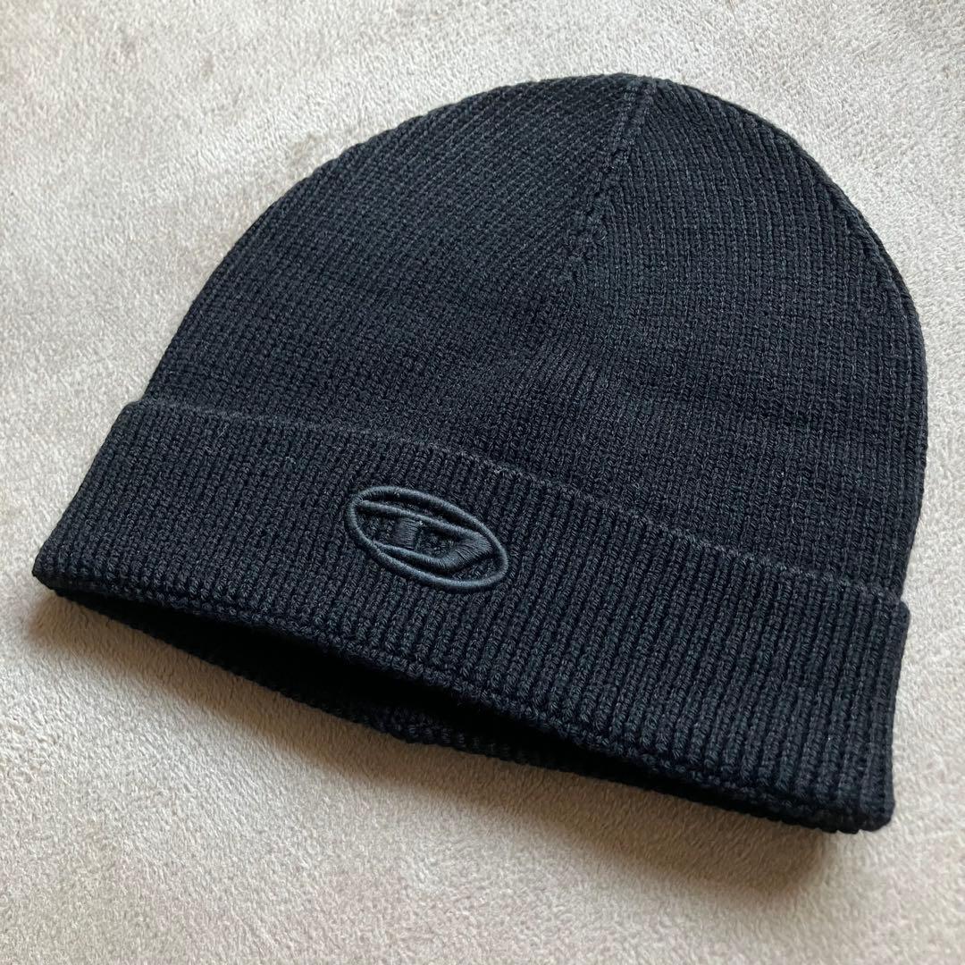 新品 未使用 DIESEL ニット帽 ビーニー ブラック 国内完売品