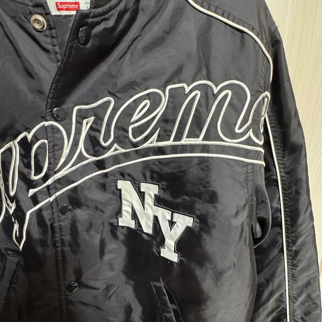 ジャケット・アウター Superme Contrast Script Varsity Jacket