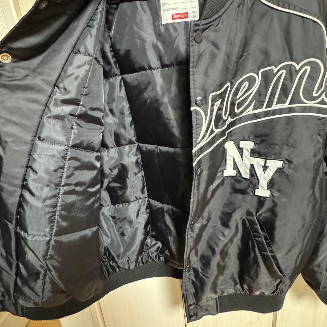 ジャケット・アウター Superme Contrast Script Varsity Jacket