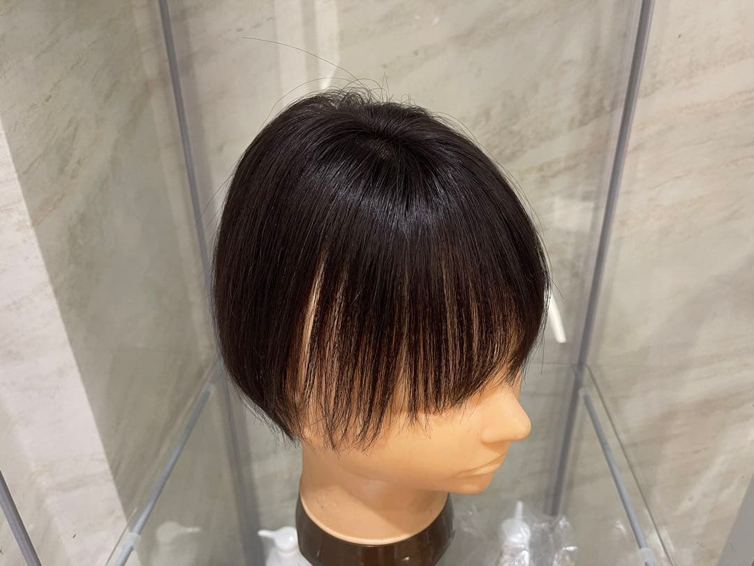 ナチュラルブラック100%レミー毛バランス調整済み部分ウィッグ(予約商品)