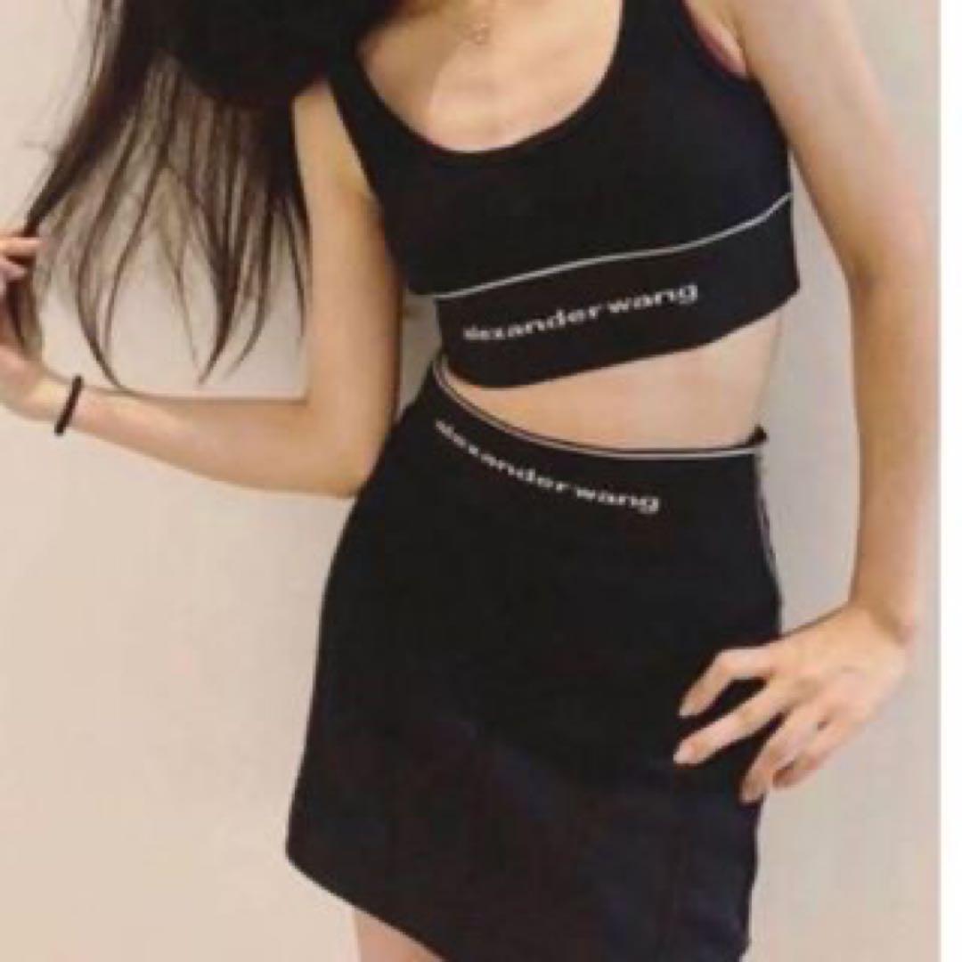 alexanderwang ミニスカート 黒