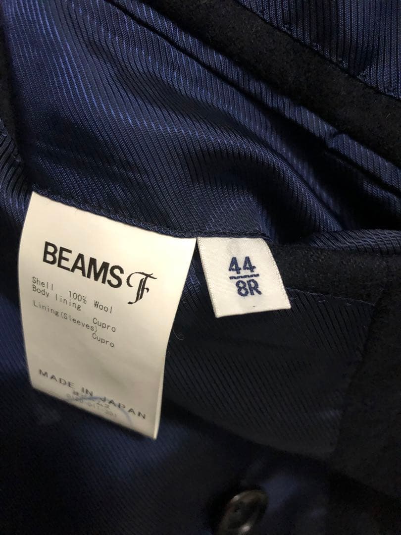 【超美品】BEAMS Fビームスエフ金ボタンネイビーダブルジャケット44秋冬