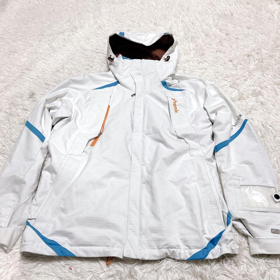 PHENIX スキーウェア 上下セット メンズ Lサイズ ホワイト×ブラック