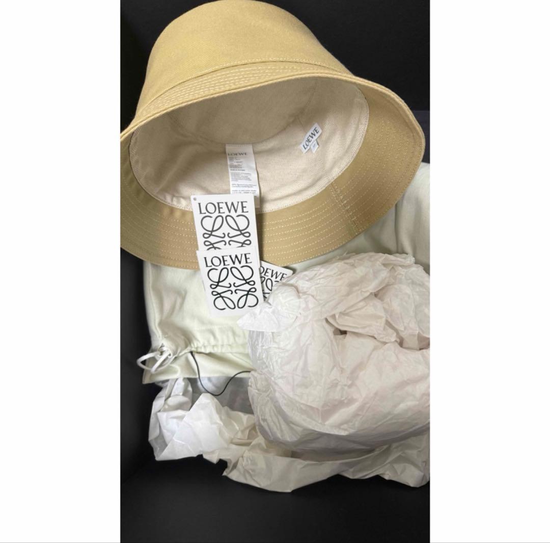 【値下】LOEWE ロエベ バケットハット(キャンバス&カーフ)【未使用品】