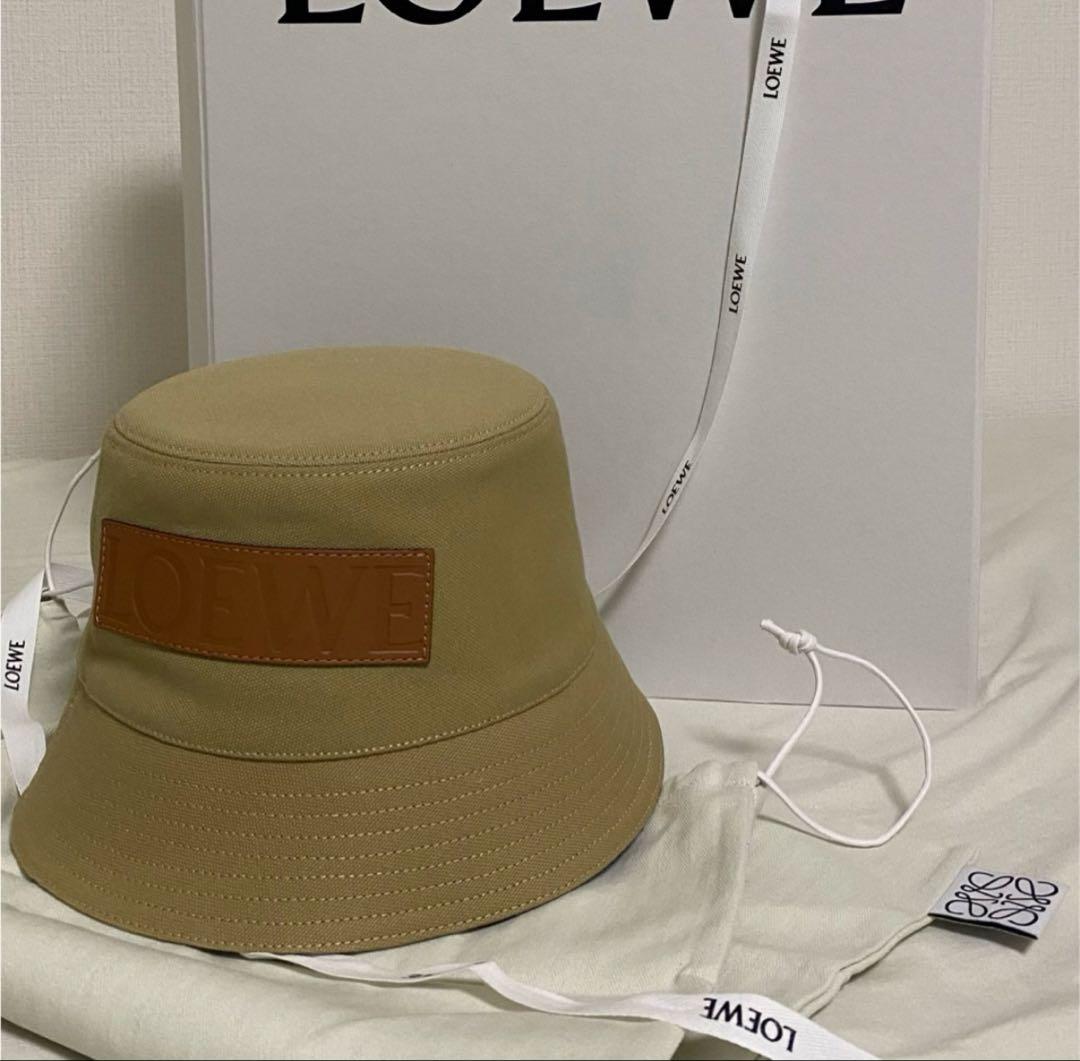 【値下】LOEWE ロエベ バケットハット(キャンバス&カーフ)【未使用品】