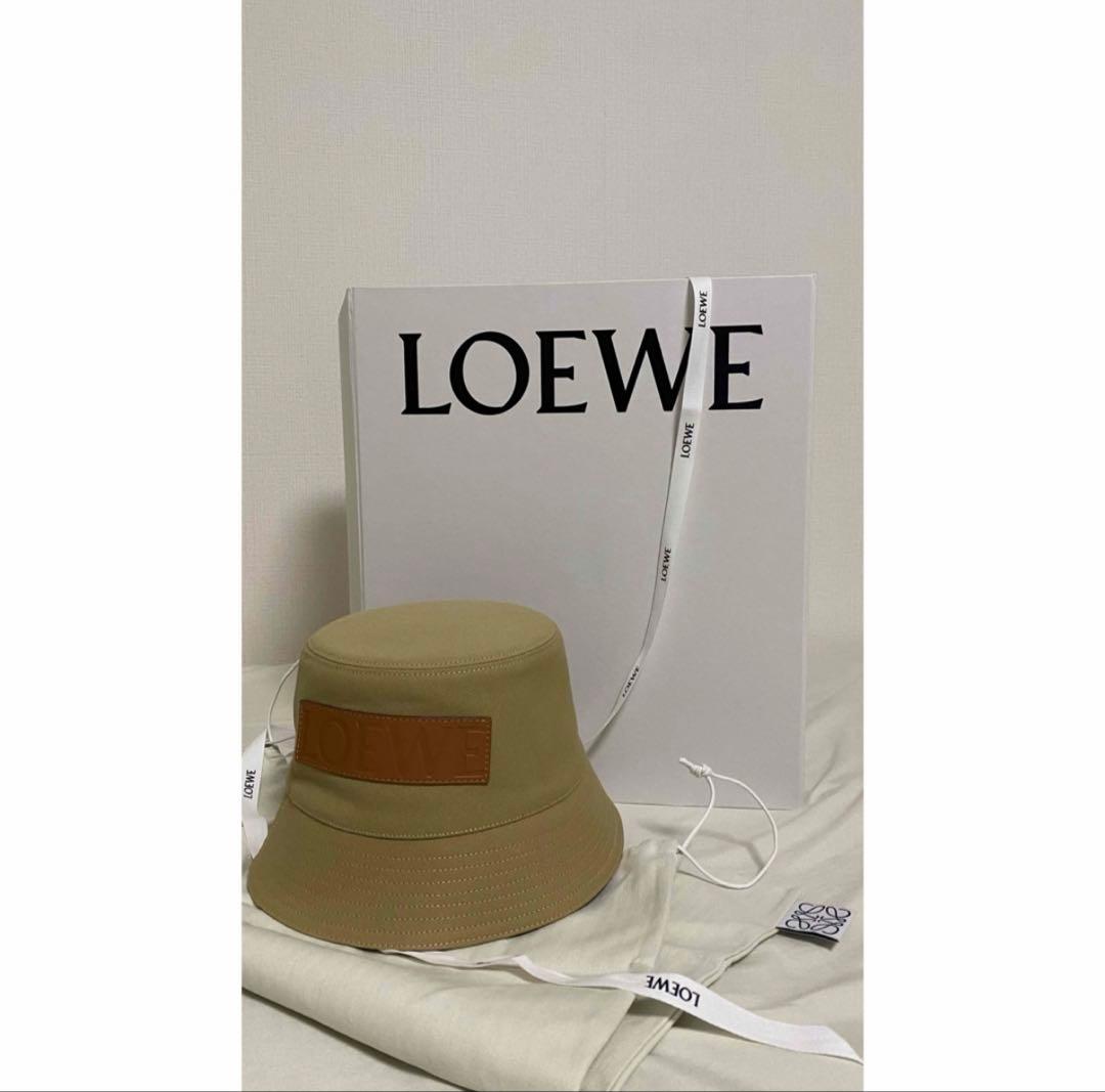【値下】LOEWE ロエベ バケットハット(キャンバス&カーフ)【未使用品】