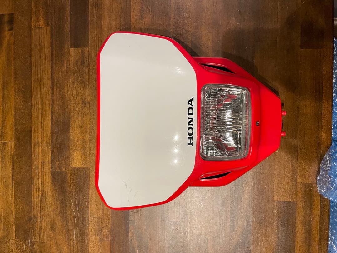 HONDA XR250ヘッドライトカウル 赤/白