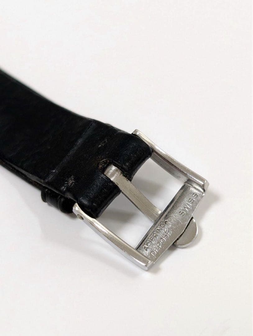 OMEGA オメガ レディース 手巻き 角型 純正ベルト 70年代 ビンテージ