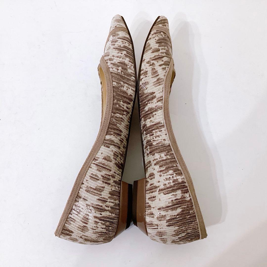 極美品✨オゥバニスター ボロネーゼ ポインテッドトゥ フラットパンプス 37