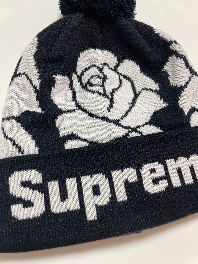 Supreme Rose Beanie ビーニー　ニット帽　ボンボンニット帽