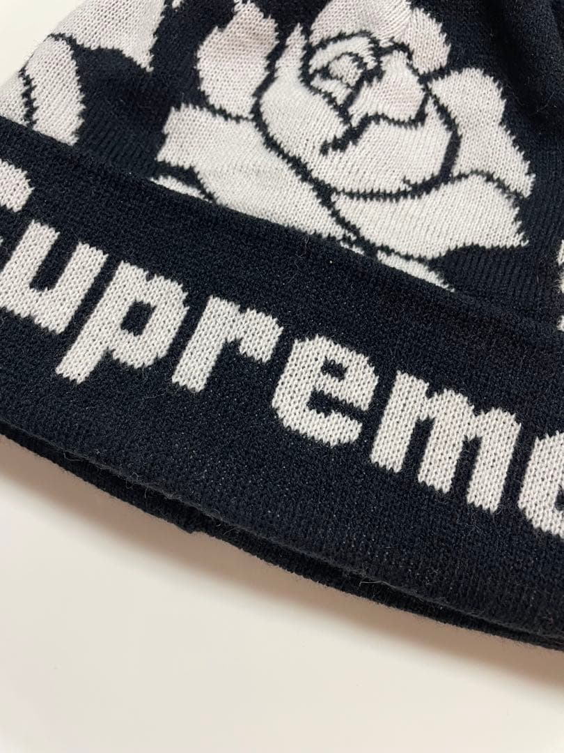 Supreme Rose Beanie ビーニー　ニット帽　ボンボンニット帽