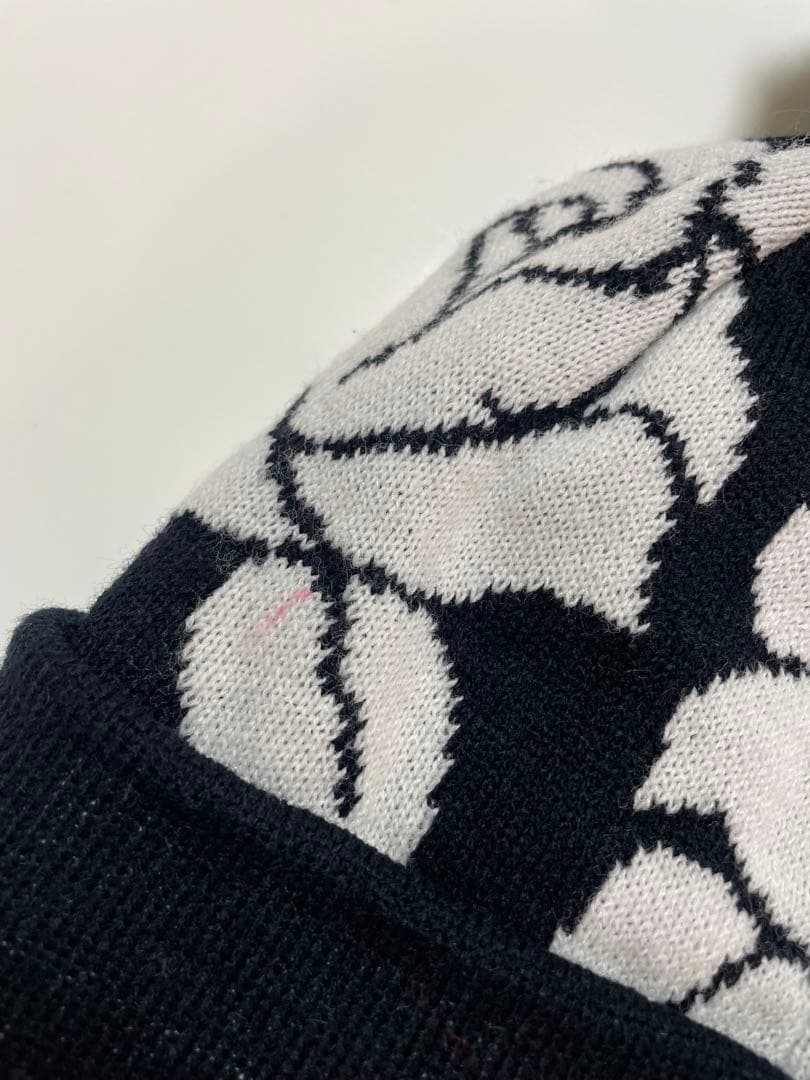 Supreme Rose Beanie ビーニー　ニット帽　ボンボンニット帽