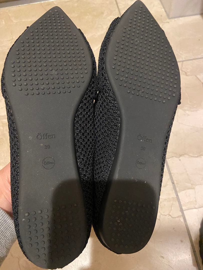 Offenオッフェン　ポインテッドリボン　pointed ribbon 黒